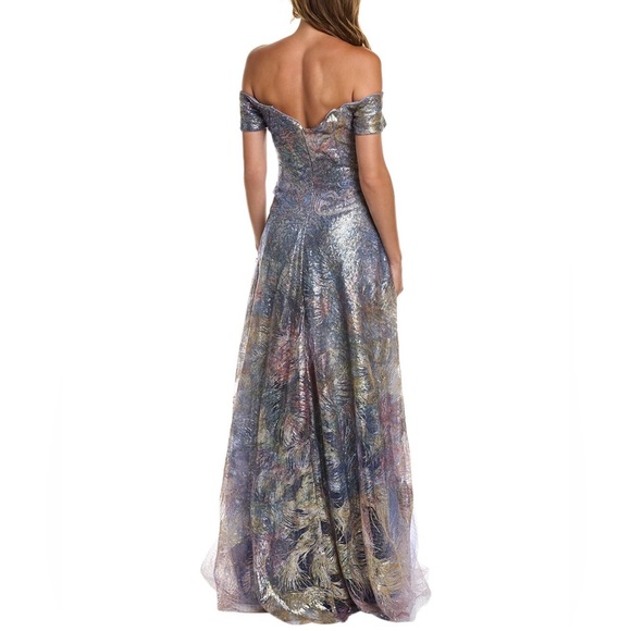 RENE RUIZ COLLECTION Printed Sequin Fit & Flare Gown - Picture 2 of 7